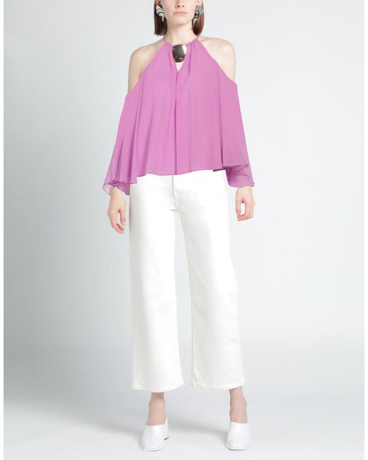 SIMONA CORSELLINI Pink Top Polyester