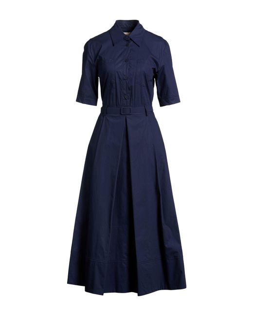 Kaos Blue Midi Dress