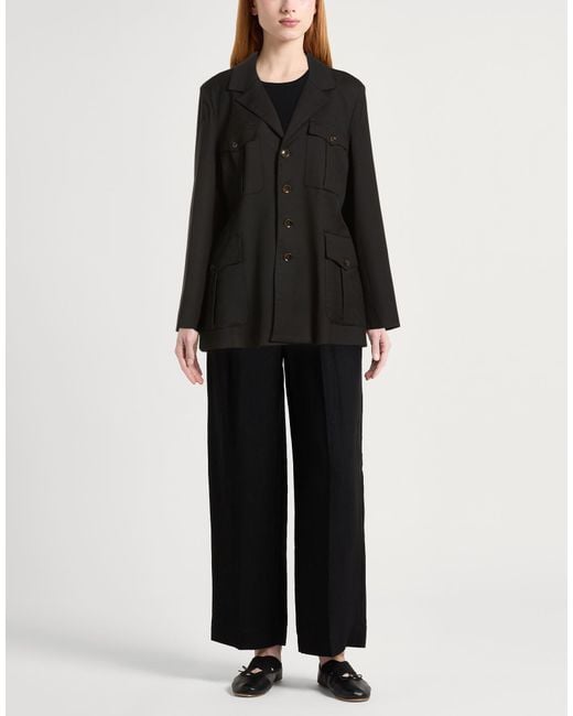 THE GARMENT Black Jacket Polyester, Viscose, Elastane