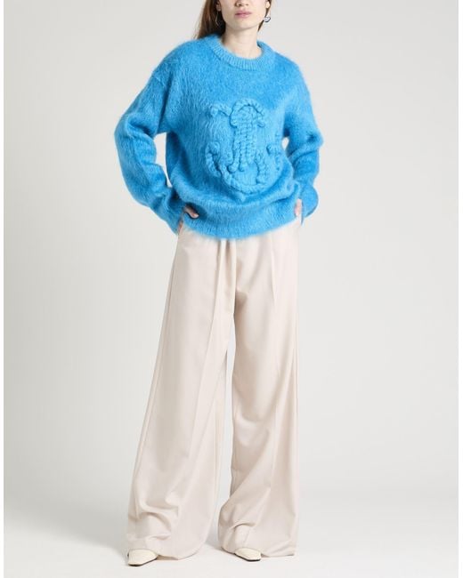 Jil Sander Blue Azure Sweater Mohair Wool, Polyamide