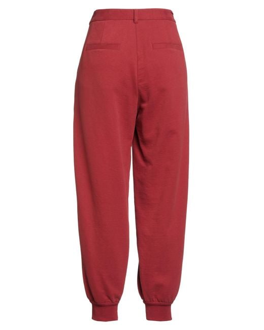Brunello Cucinelli Red Pants