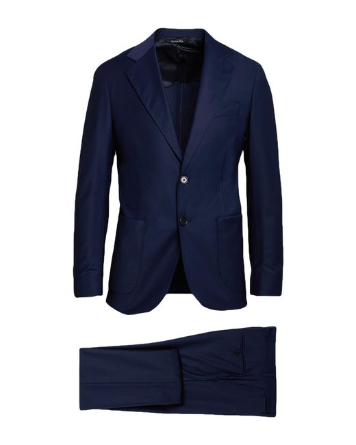 Colamarino Blue Suit Polyester, Virgin Wool, Elastane for men