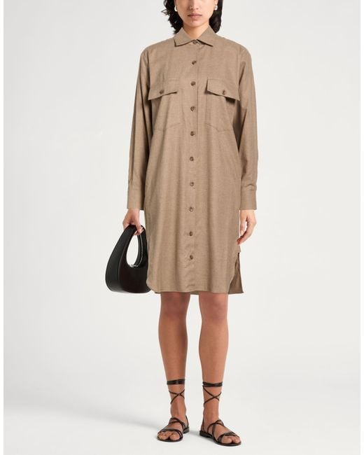 Xacus Natural Midi Dress