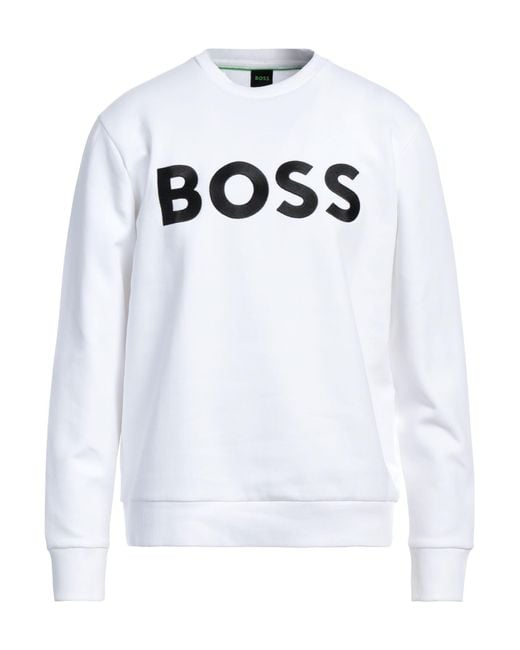 Boss White Sweatshirt for men