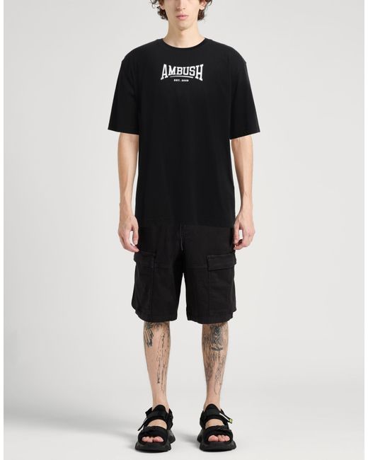 Ambush Black T-Shirt Cotton for men
