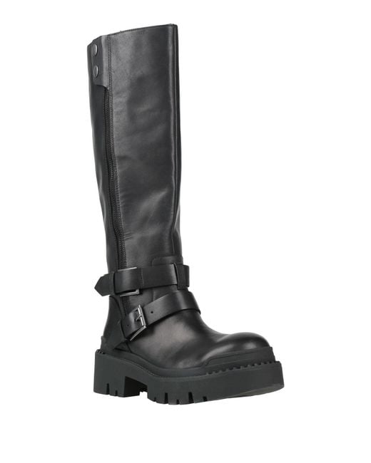 Ash Black Nepal Boot Leather