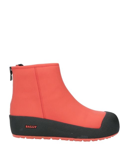 Bally Red Ankle Boots