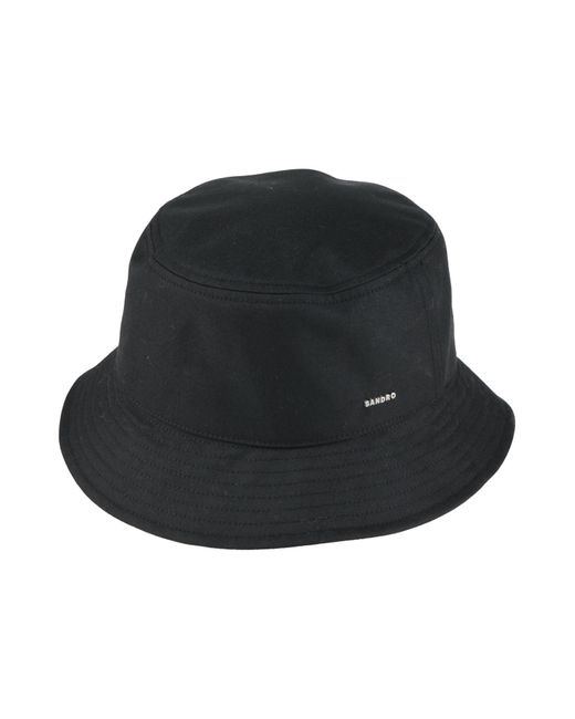 Sandro Black Hat Polyester, Wool for men