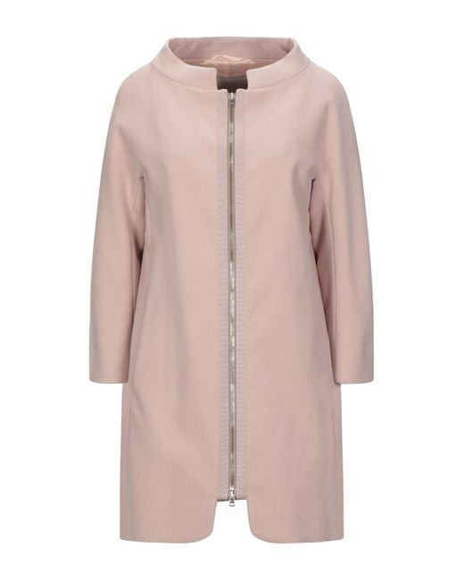 Herno Pink Overcoat & Trench Coat