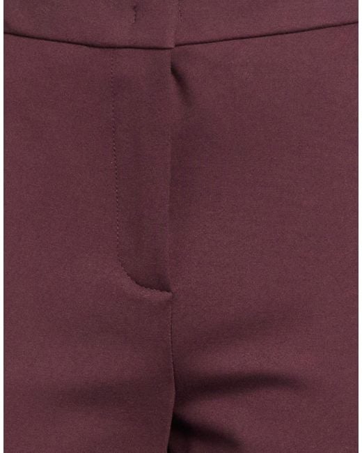 Kaos Purple Pants Viscose, Polyamide, Elastane