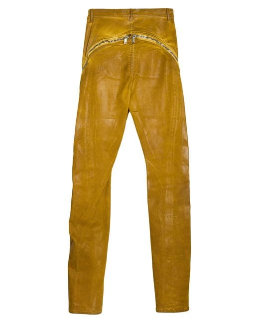 Rick Owens Yellow Jeans for men