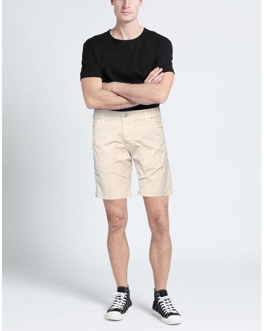 Jacob Coh?n Natural Ivory Shorts & Bermuda Shorts Cotton, Elastane for men