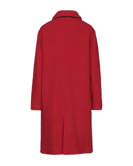 Woolrich Red Coat Wool, Polyamide, Polyester