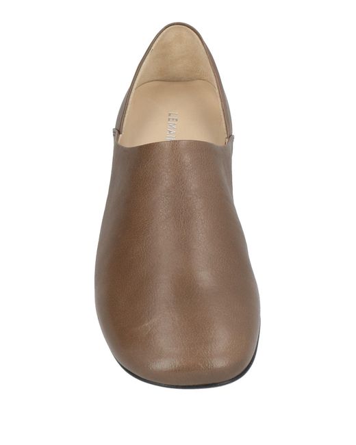 Lemaire Brown Khaki Loafers Leather