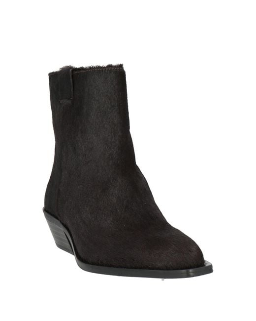 Alohas Black Dark Ankle Boots Leather