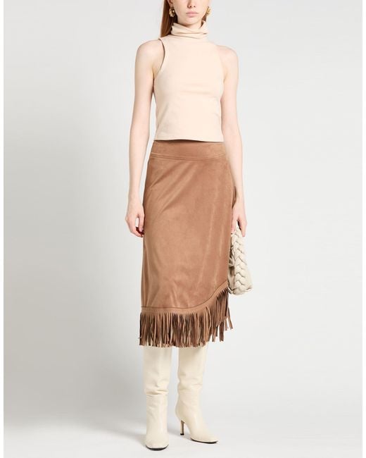 Irie Brown Midi Skirt