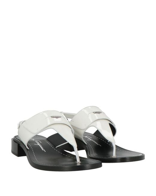 Sandalias De Dedo Ferragamo de color White