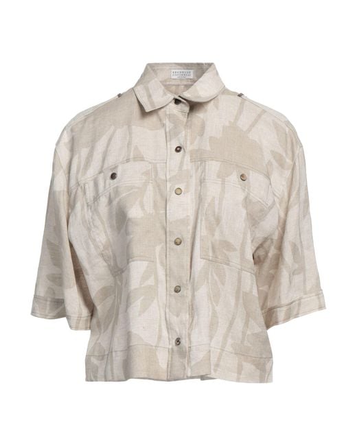 Brunello Cucinelli Natural Shirt Linen