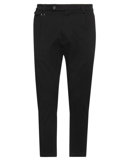GOLDEN CRAFT 1957 Black Pants Cotton, Elastane for men