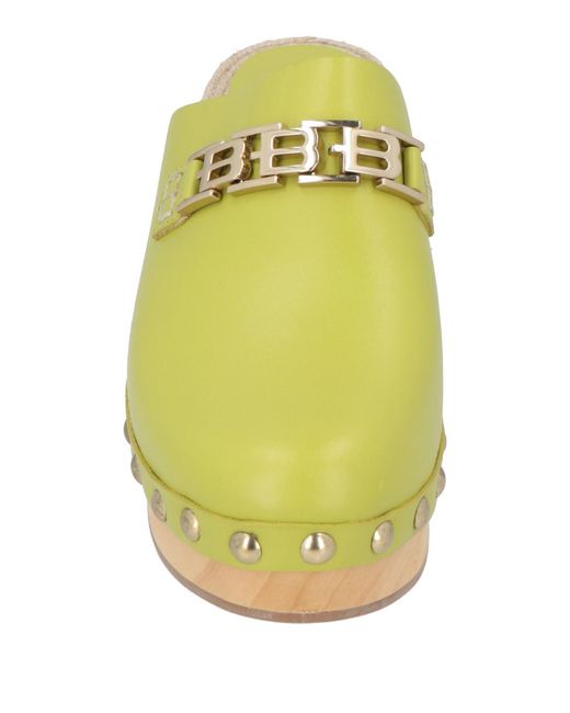 Baldinini Yellow Mules & Clogs