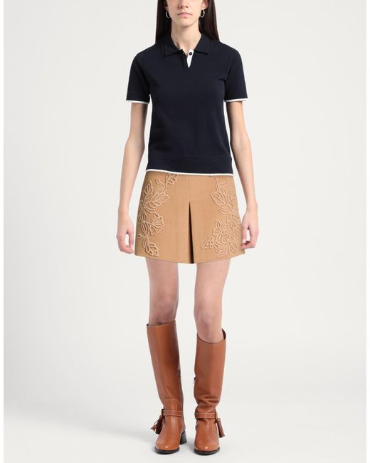 ERMANNO FIRENZE Natural Mini Skirts