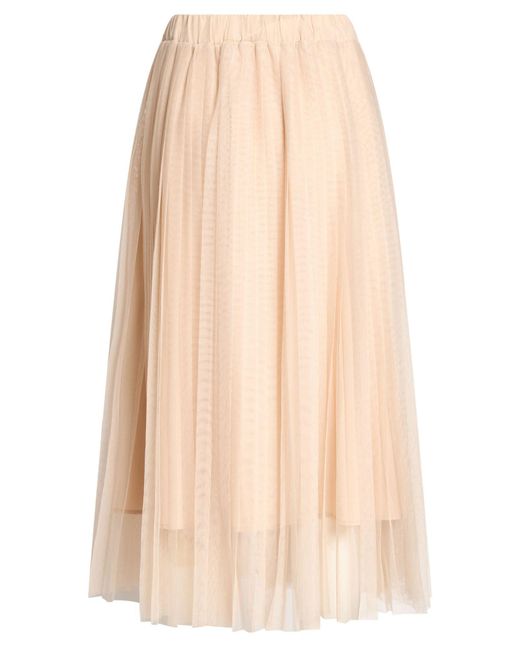 Twinset Natural Midi Skirt