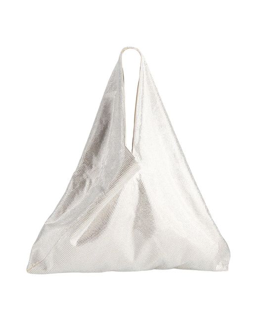 GIUSEPPE DI MORABITO White Shoulder Bag Polyester, Elastane