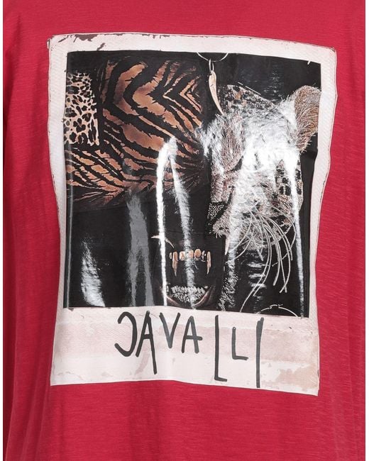 Roberto Cavalli T-shirts in Red für Herren