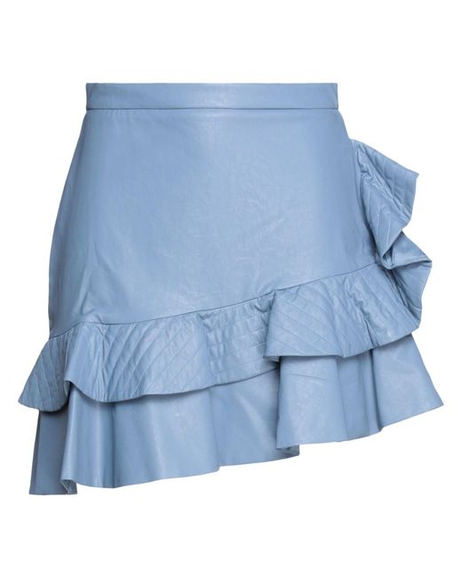 Suoli Blue Mini Skirt