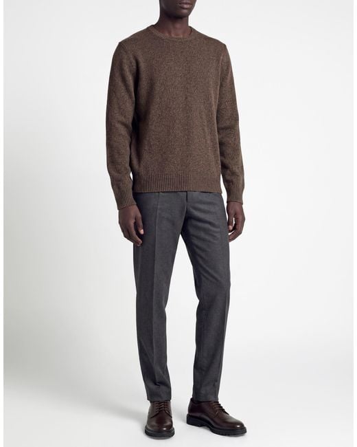 Roberto Collina Brown Sweater Merino Wool, Cashmere for men