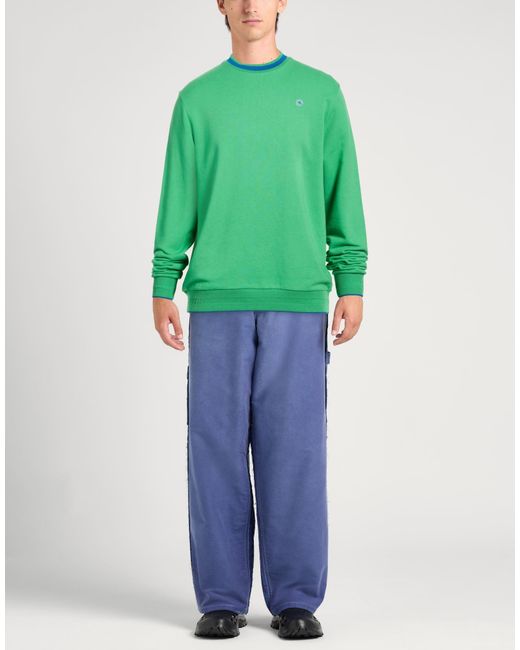 Manuel Ritz Green Sweatshirt Cotton for men