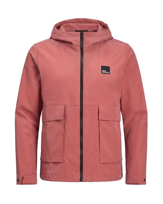 Jack Wolfskin Red Jacket Polyester