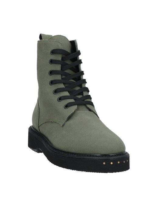 Passion Blanche Green Ankle Boots