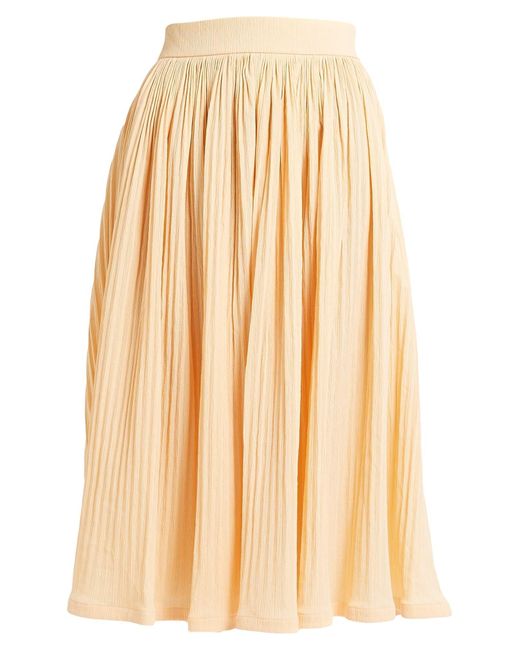 Jil Sander Natural Midi Skirt