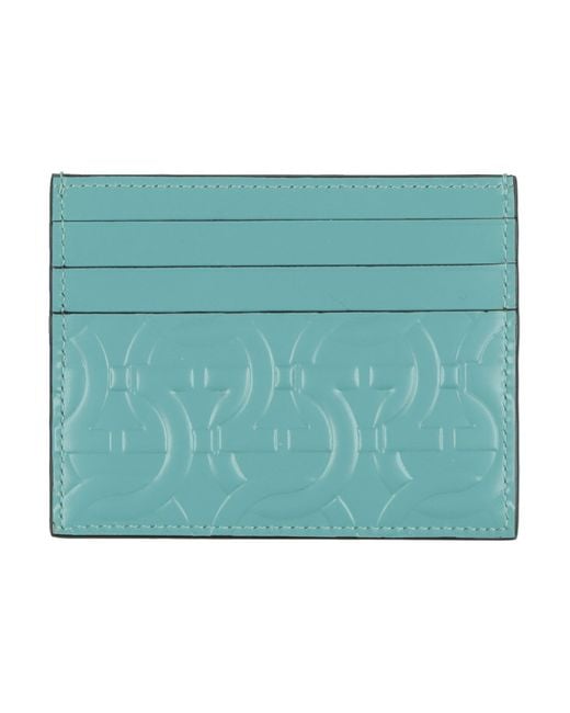 Ferragamo Blue Sky Cardholder Calfskin for men