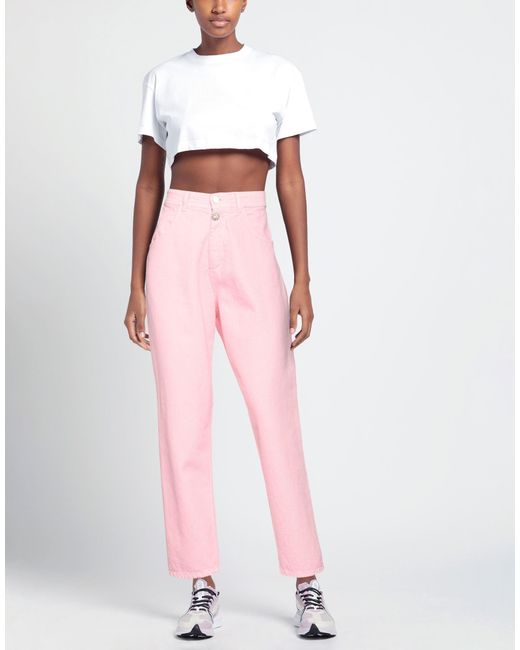 EMMA & GAIA Pink Denim Pants