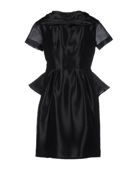 Moschino Black Mini Dress Cotton, Silk, Polyester