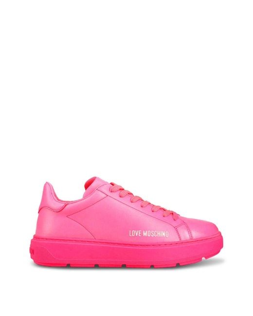 Sneakers Love Moschino de color Pink