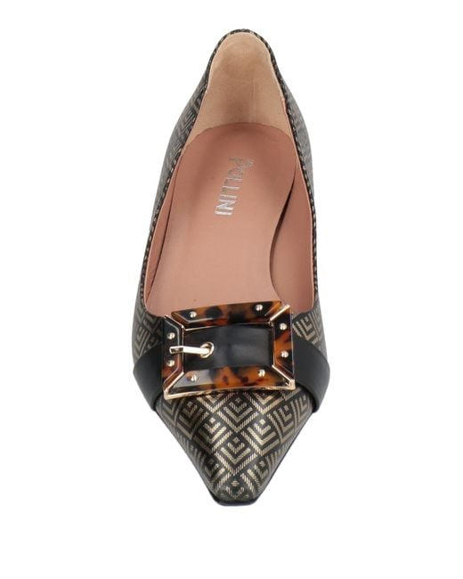 Pollini Brown Ballet Flats