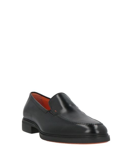 Santoni Black Loafer for men