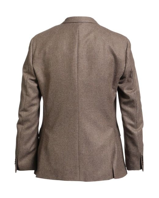 Boglioli Brown Blazer Virgin Wool for men