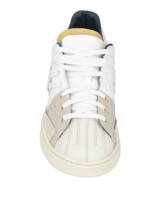 HIDNANDER White Sneakers Leather for men