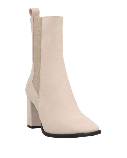 Janet & Janet Natural Ankle Boots