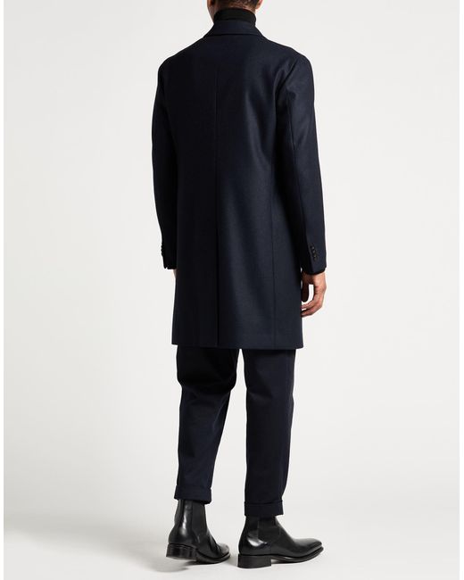 Boglioli Blue Midnight Coat Wool for men