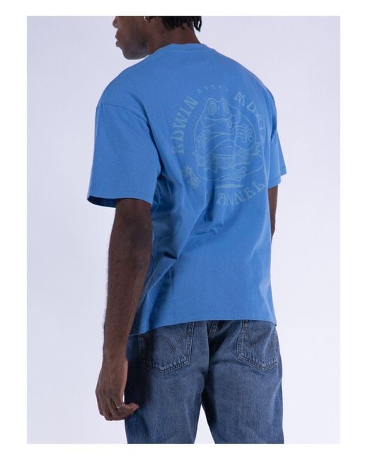 T-shirt Edwin pour homme en coloris Blue