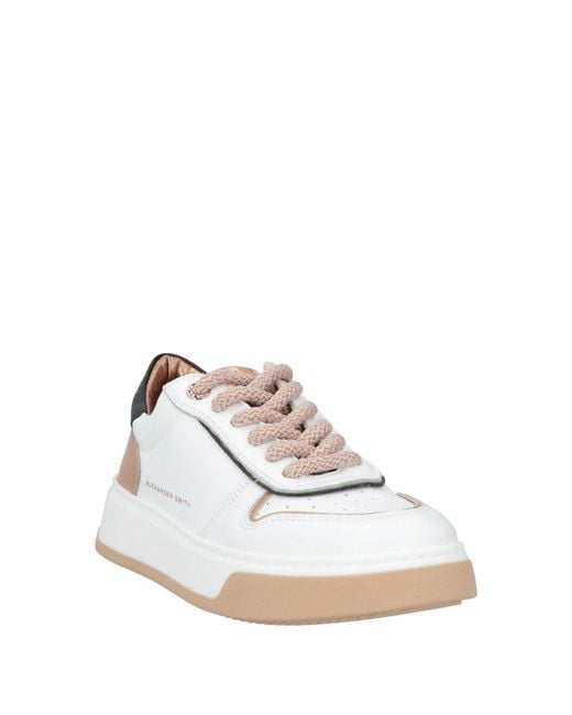 Alexander Smith White Sneakers Leather