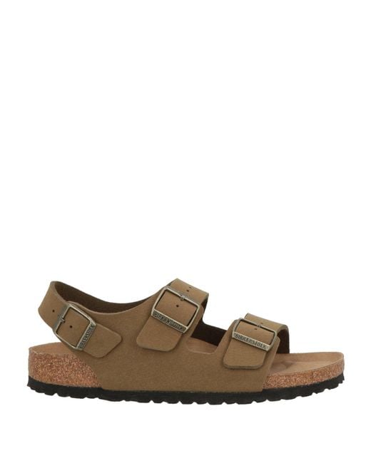 Birkenstock Brown Military Sandals Textile Fibers
