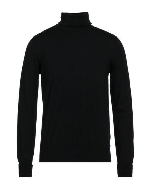 Alpha Studio Rollkragenpullover in Black für Herren