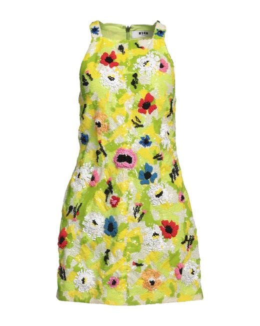 MSGM Yellow Mini Dress