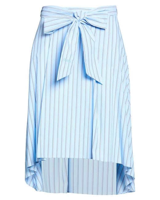 Gaelle Paris Blue Midi Skirt Cotton